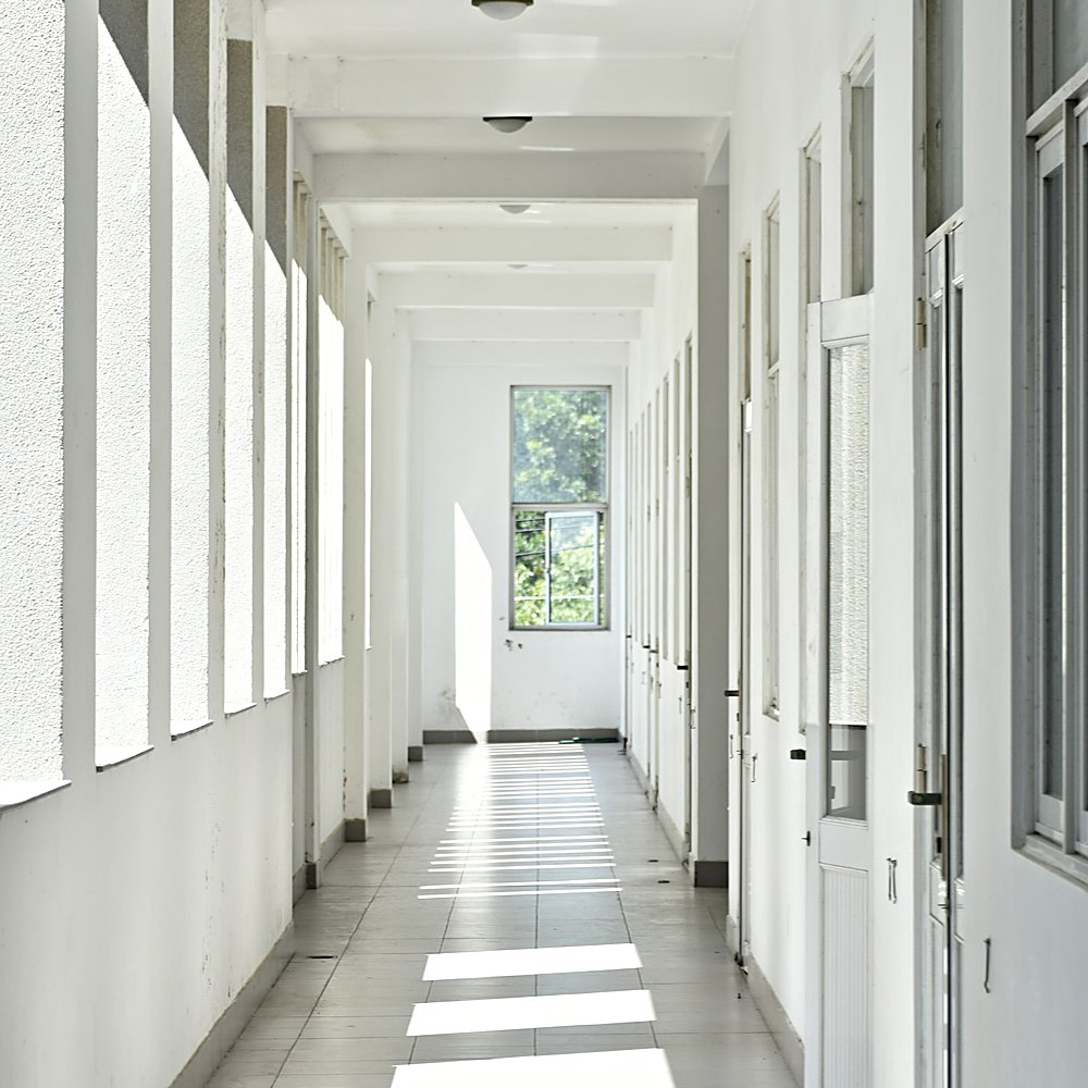 Coastal style entryway designed by Next Level Design