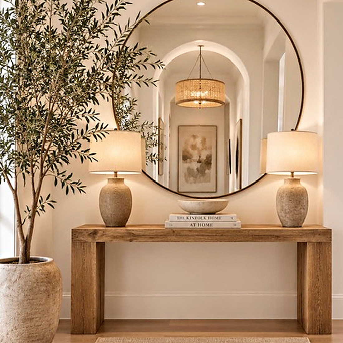 Organic Modern style entryway designed by Next Level Design