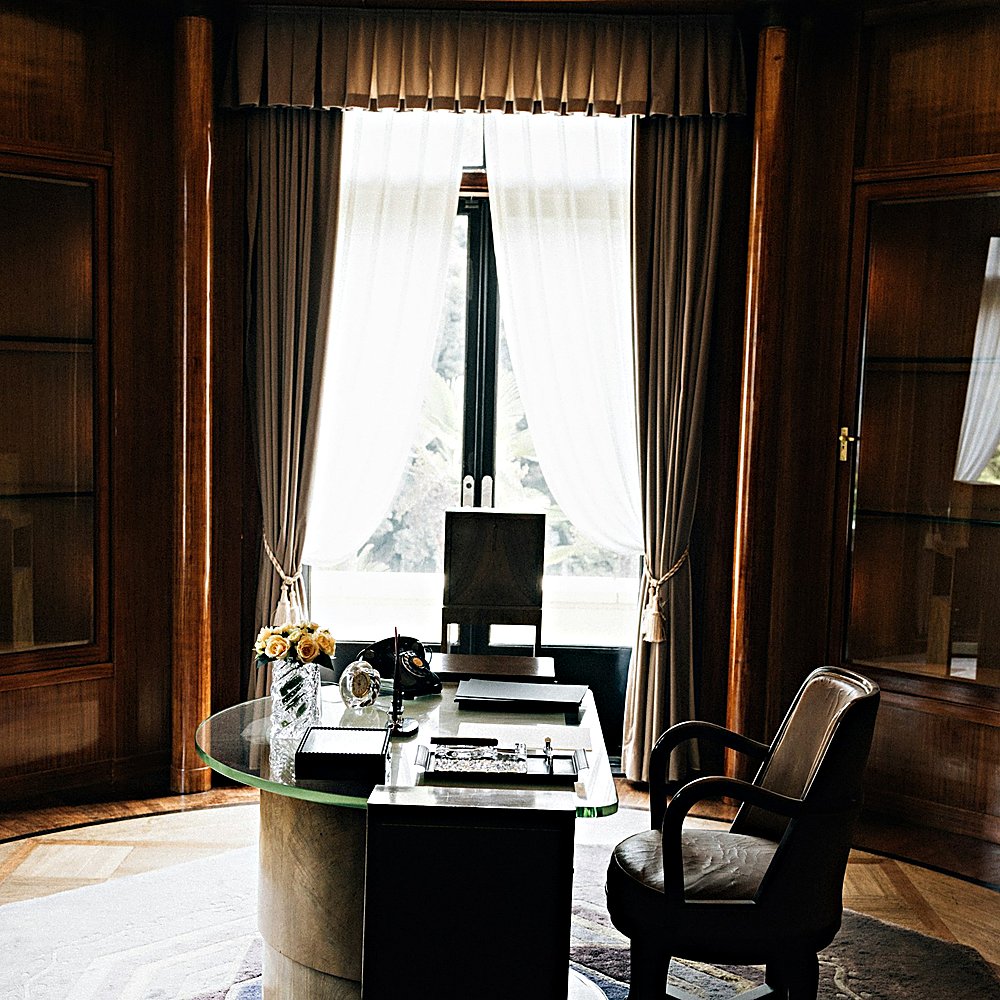 Hollywood Glam style office designed by Next Level Design