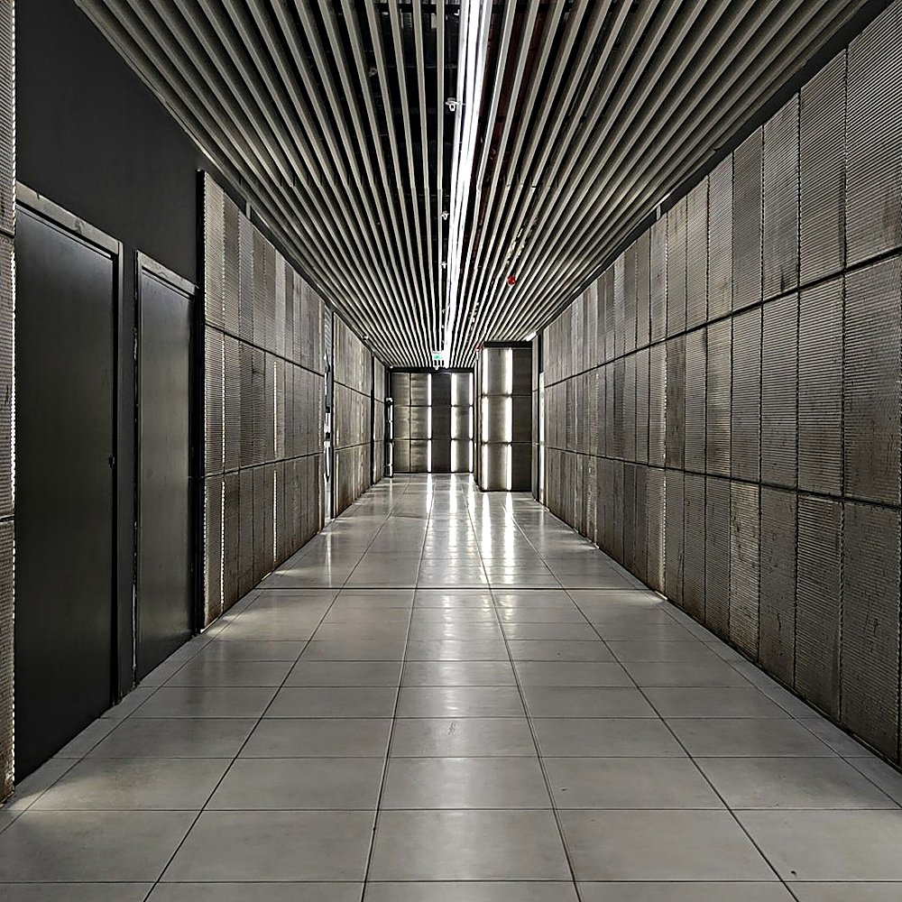 Industrial style entryway designed by Next Level Design