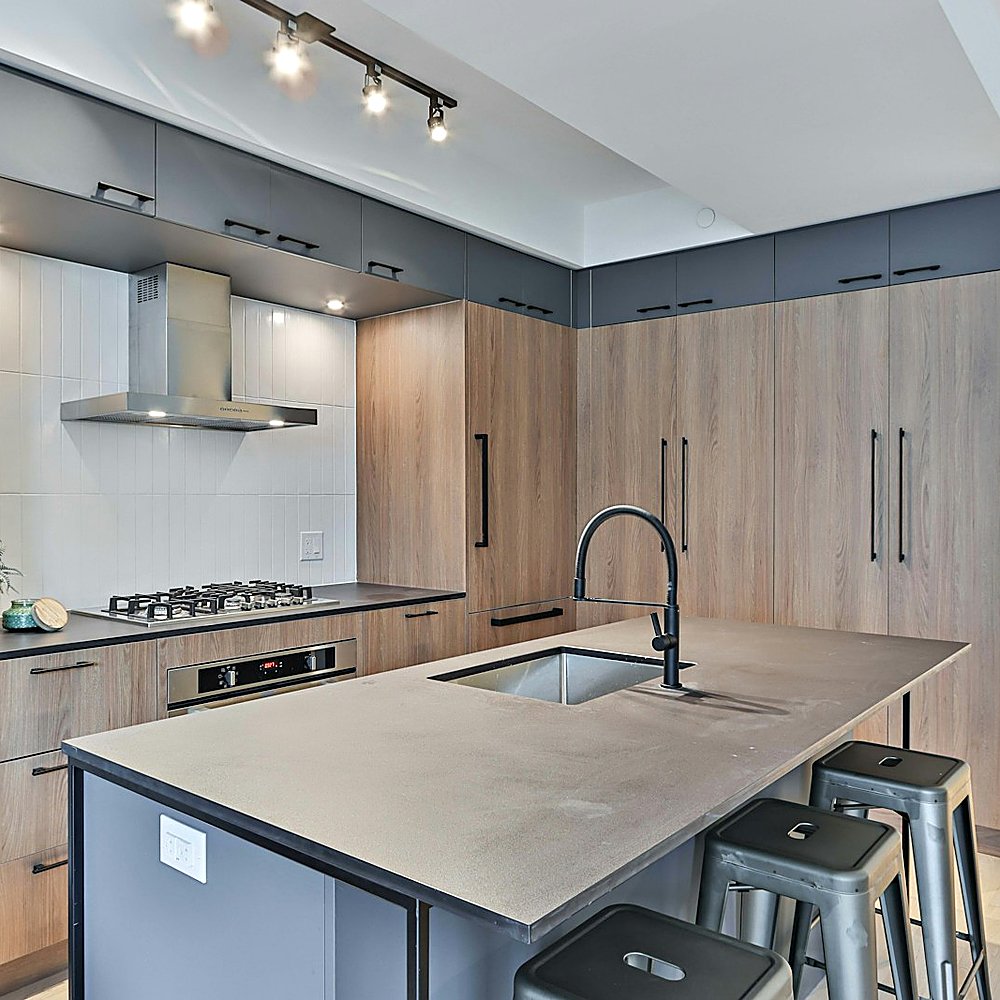 Industrial style kitchen designed by Next Level Design